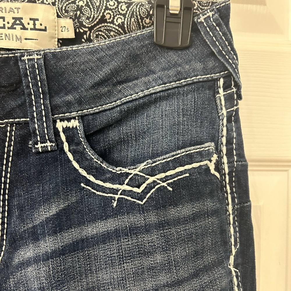 Ariat denim jeans.